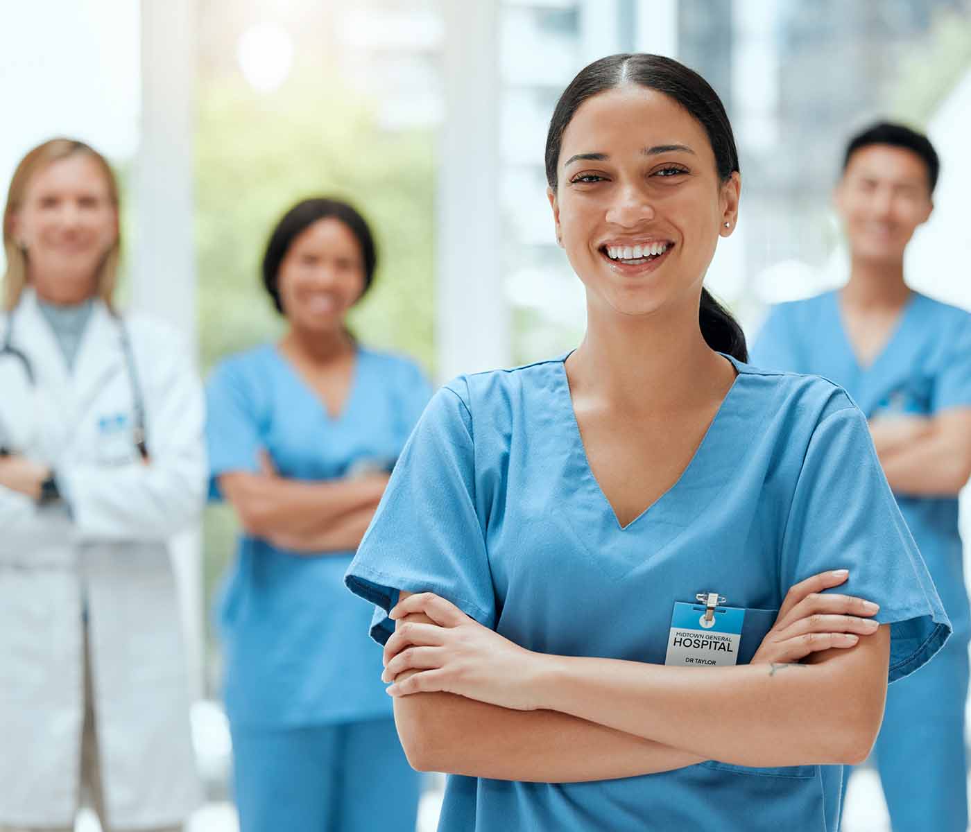 Healthcare staff at hospital