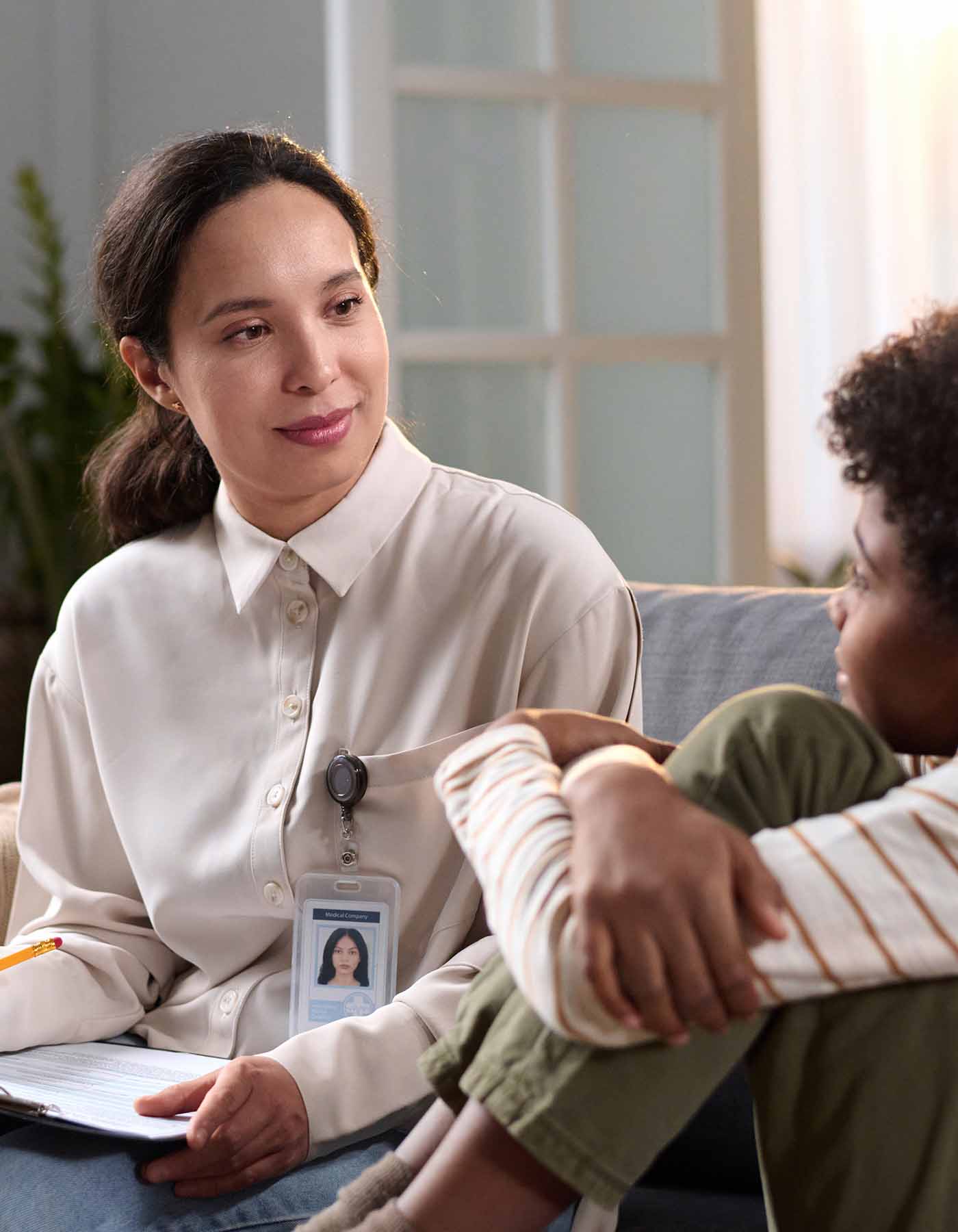 Social Worker with Kid