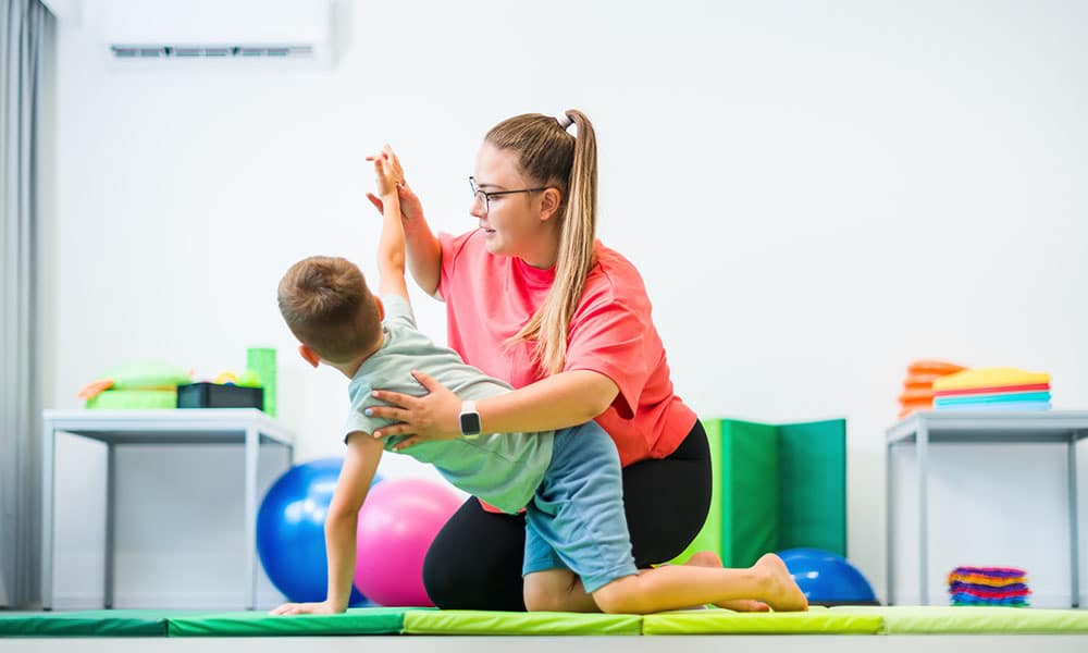 Occupational Therapist in session